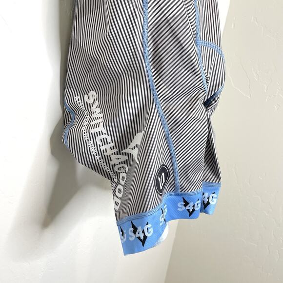 Wattie Ink Cycling Bib Shorts Womens Medium Bike Switch4good Blue - Picture 3 of 7